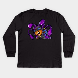 Cat-O-Lantern Kids Long Sleeve T-Shirt